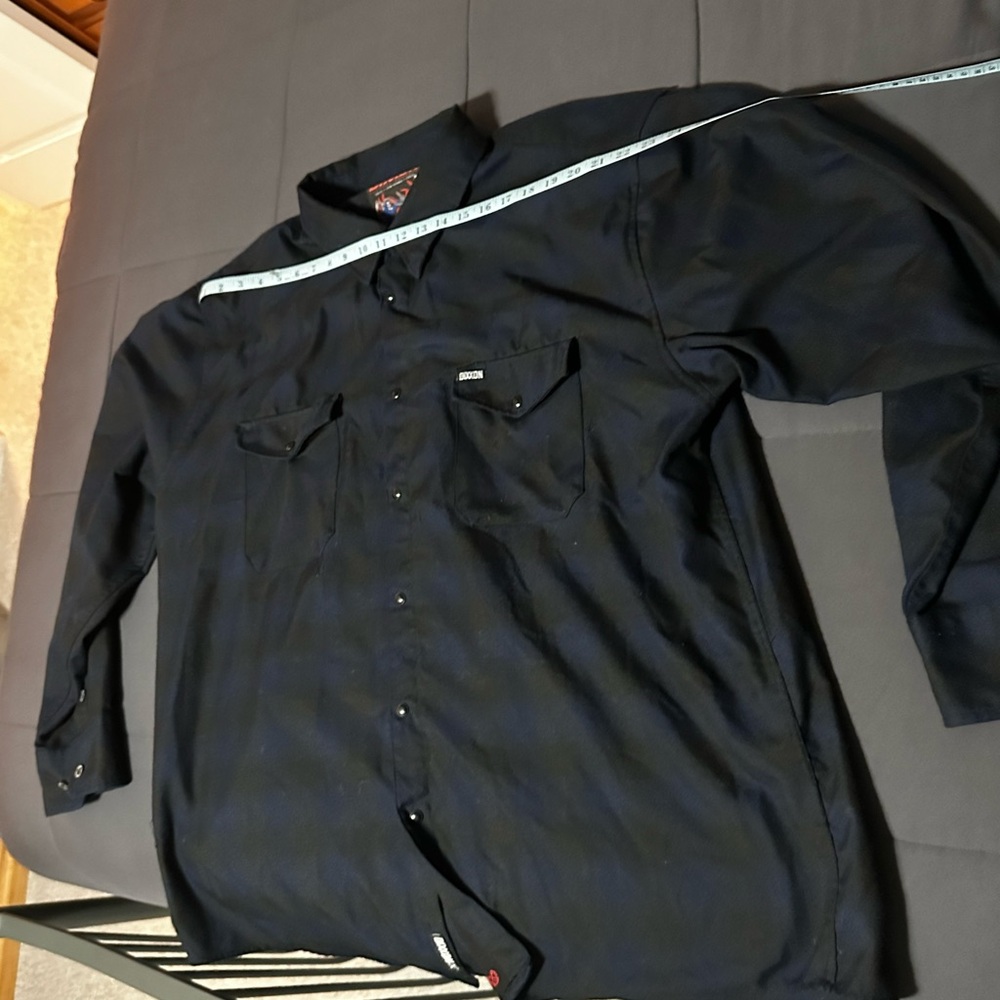 DIXXON Dark Blue Button-Up Shirt Jacket